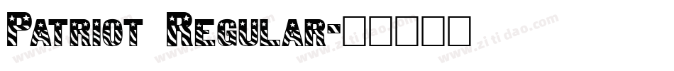 Patriot Regular字体转换